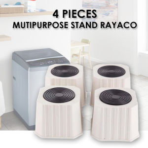 4PCS Fridge Refrigerator Stand/Cabinet Stand/Washing Machine Stand (Big)/(Small) Heavy Duty | Kaki Peti Sejuk | Furniture Raisers | Washing Machine Stand | Anti Slip | Multipurpose Stand