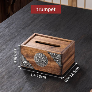 กล่องทิชชู่ทำจากไม้เนื้อแข็งใช้ในห้องนั่งเล่นเพื่อประดับตกแต่งสวยงาม กล่องทิชชู่วางบนโต๊ะชา กล่องทิชชู่ความคิดสร้างสรรค์ กล่องใส่ทิชชู่แบบดึง กล่องกระดาษทิชชู่