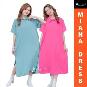 Dress Daster Kerah Kemeja Korean Style Home Dress Crinkle
