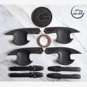 Paket Outer Cover Door Handle Tank Cover Mobil Honda Mobilio Hitam Rline All Variant