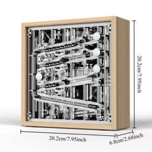 Sacesr Creative Steel Ball Track Table Clocks Punk Style Living Room Bedroom Desktop Ornaments Artware Desk Clocks Luxury Home Decor Q9Z6P