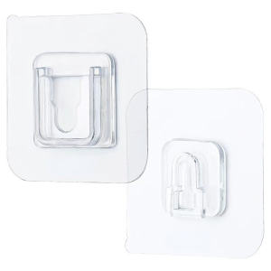 Double-sided tape wall hook transparent waterproof hook strong suction cup wall storage rack