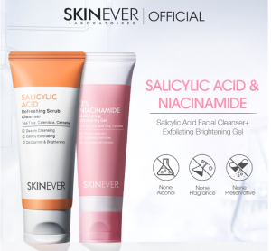 PINK-75g Exfoliating Gel Niacinamide Salicylic Acid Acne Whitening Facial Cleanser Skin Care