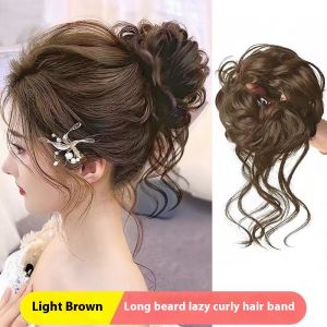 LAL สายถักเปียปลอมหางม้าบานสูงขนหนวดมังกรสำหรับตัดผมบัน