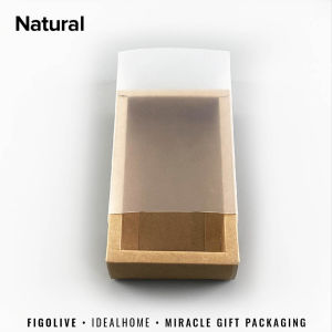 Transparent Drawer Sleeved Box Rectangle Gift Box Size 26.7 x 16.2 x 8.7cm for Gift packaging Teachers Day Gift Packaging