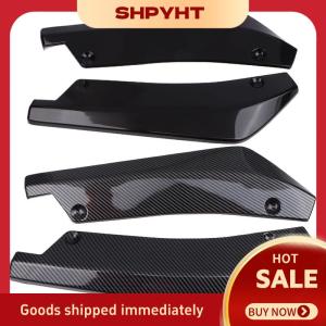 SHPYHT 1 cặp sợi carbon winglets bên váy mở rộng phổ quát xe phía trước phía sau bội Dải môi Spoiler khuếch tán Splitter đầu bảo vệ
