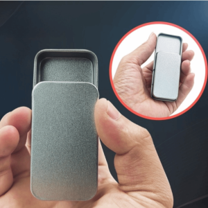 OKDEALS Metal Rectangular Sliding Lid Tin Box Small Size Multi Size Mini Iron Box Crafts Storage Slide Top Push-Pull Tin Box Candy Storage