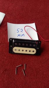 Pickup 50mm / 52mm Lõi Đôi Cho Đàn Guitar Điện. Màu vàng đen