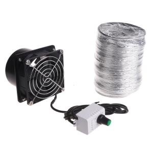 USB Adjustable Speed Air Ventilation Blower Inline Booster Window Exhauster Toilet Kitchen Exhaust Fan Power Tools