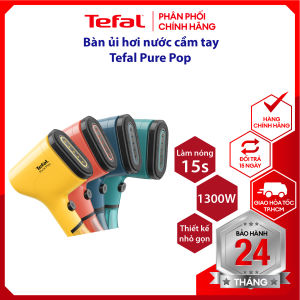 |HỎA TỐC 2H| |Mẫu Mới| Bàn ủi hơi nước cầm tay Tefal Pure Pop Công suất lớn 1300W Làm nóng nhanh 15s Màu sắc thời thượng Nhỏ gọn dễ dàng mang đi du lịch - Hàng chính hãng bảo hành 24 Tháng Hỏa Tốc 2H HCM