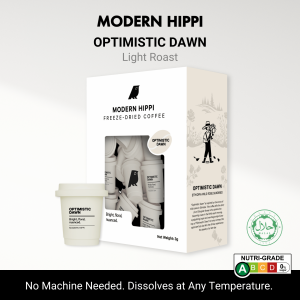 Modern Hippi Coffee Optimistic Dawn Light Roast | 24 Cups | Premium Arabica | No Machine Needed