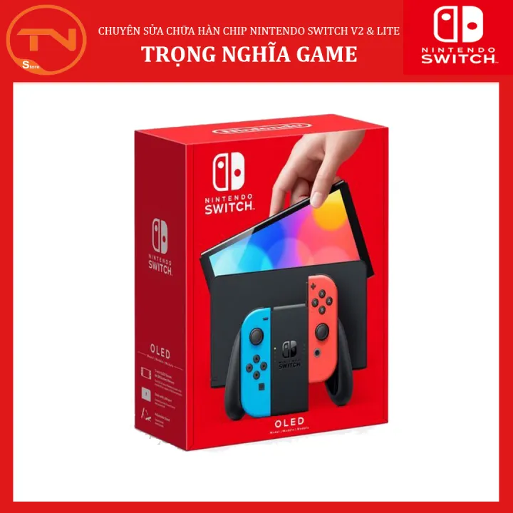 Máy Nintendo Switch Oled Model Neon Joy-con - Bảo hành 12 tháng+Tặng Dán Cường Lực & 1 cặp analog