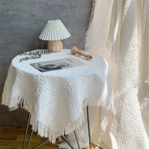 Thảm Sofa Decor Trang Trí Phòng Khách Khăn Trải Bàn Dệt Thủ Công Cao Cấp Sử Dụng 2 Mặt Decor Nhà Cửa Homestay Phong Cách Bắc Âu