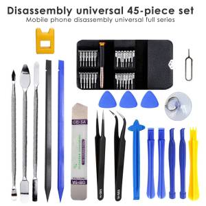 45 In 1อุปกรณ์ซ่อมโทรศัพท์มือถือชุดไขควงเปิดสําหรับ iPhone iPad แล็ปท็อปเครื่องมือกําจัดชุดเครื่องมือเปิด