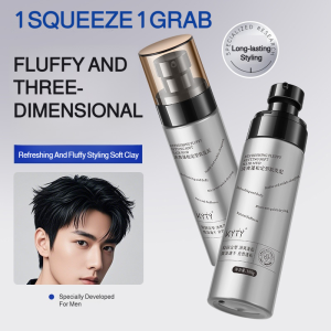 Mens Special Refreshing Fluffy Styling Styling Soft Hair Mud Clay Paste Refreshing Lasting Mud Styling for Men Daily Life Natural Matte 男士专用清爽蓬松定型软发泥