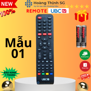 Remote Điều khiển tivi UBC các dòng LED/LCD/Smart TV remote UBC - Hàng chính hãng - Tặng kèm Pin