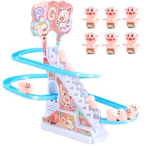 เป็ดไต่บันได สไลเดอร์ ของเล่นไฟฟ้า เป็ดน้อย ปีนบันได ของเล่นเด็ก สไลด์เป็ดน้อยสีเหลือง