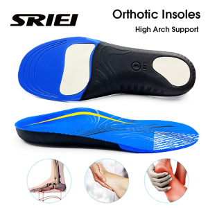 SRIEI 1Pair EVA Orthotic Insole Insert Shoe Pad Arch Support Heel Cushion Orthopedic Insoles Plantar Fasciitis Flat Foot Health Sole Pads