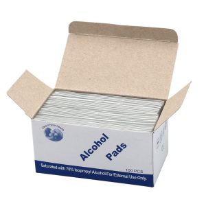 #100pc/Box#Disposable Disinfection Cotton Pads 75% Degrees Alcohol Cotton Pads Disinfection Cotton Towels