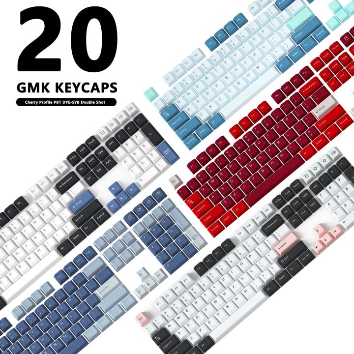 Kbdiy GMK Keycap ยิงคู่ GMK Olivia Shoko WOB ซามูไรสีแดงปุ่มกด PBT ...