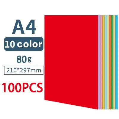 500PCS Colored Paper Assorted A4 Copy Paper 100 Sheets Origami Paper Crafting Decorating Paper Art Paper