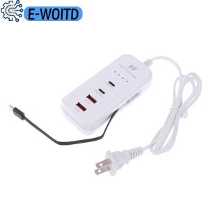 E-WOITD  1PC USB Hub Adapter Mobile Phone US Plug Quick Charger USB Charger PD Type C Fast Charge Quick Wall Chargers Multiport