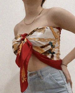 [HCM]Khăn Lụa Vuông Làm Aó Yếm Quàng Đầu Hotren Họa Tiết Yên Ngựa - Chất Liệu Satin - 90x90cm - Mã KL052