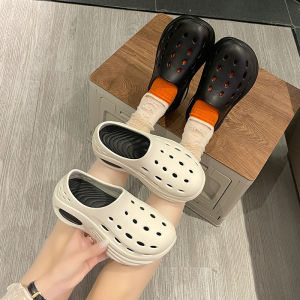 VIVOLILV 🔥50%OFF🔥รองเท้าพื้นหนาแบบมีรูสำหรับใส่ด้านนอกในช่วงฤดูร้อนของผู้หญิง 2025 รองเท้าแตะแบบกันลื่นพร้อมสารระงับกลิ่นกายสำหรับผู้ชาย