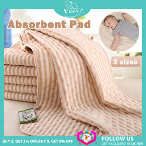 VREN เสื่อเปลี่ยนเด็กทารก3ขนาดแผ่นรองปัสสาวะกันน้ําเด็กล้างทําความสะอาดได้แผ่นรองเตียงกันน้ําแผ่นรองผ้าอ้อมเด็กทารกเสื่อเปลี่ยนผ้าอ้อม