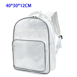 Transparent Backpack Mesh Antistatic Shoulder Bag Full Pvc Antistatic Dustless Bag Mesh Toolkit