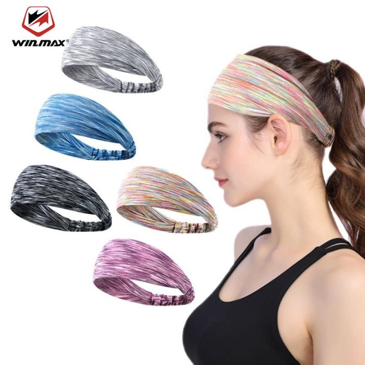 High Quality Cotton Sweat Headband For Men Sweatband Women Yoga Hair Bands  Head Sweat Bands Sports Safety