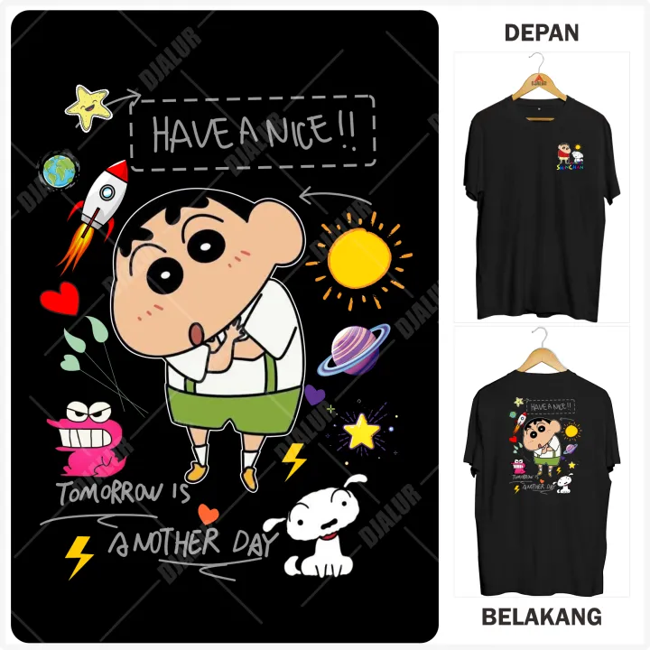 Kaos Sincan Cute Sinchan Kaos Anime Japan Shinchan Premium Cotton Combed 30s Djalur Clothing