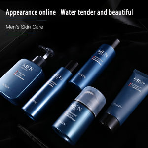 Fanzhen Mens Skincare 5-Piece Set – Cleansing Face Wash Oil Control Acne Treatment Hydration & Moisturizing