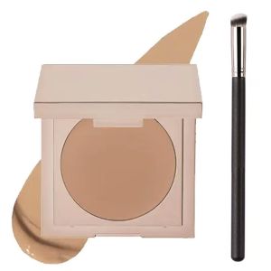 【 Free Brush】Natural Seamless Concealer CreamMatte Under Eye Concealer Cream Tinted Makeup Concealer Dark Circle Coverage Fine Line Look Cover