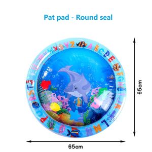 Baby pat water cushion PVC ocean fish toys baby pat cushion children inflatable pat cushion