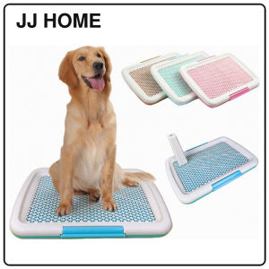 【JJ HOME】Pet Toilet Pee Tray with Removable Grid Training Pad Holder