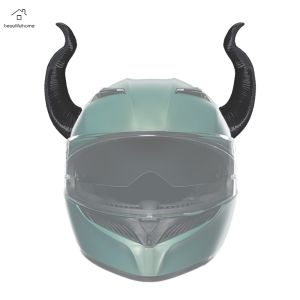Bright Colorful Helmet Horns Stickers for Motorbikes and Bicycles Customizable Helmet Decals for Safe Riding and Stylish Look