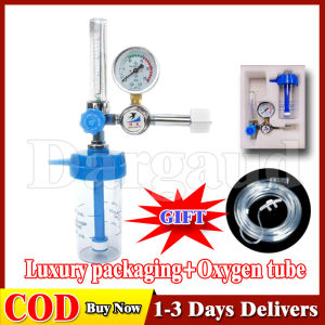 Oxygen Regulator With Pressure Gaugemedical Oxygen Tank Medical Kit With Wrench And Nasal Cannula