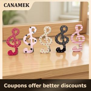 【 CANAMEK 】 2Pcs Cute Musical Note Hair Clip Sweet Side Clip INS Style Star Wave Point Music Notes Duckbill Clip Fashionable Hair Accessory