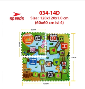034-14 SPEEDS Matras Evamat 60x60cm Matras Puzzle Karpet Puzzle Matras Alas Lantai Evamat Matras