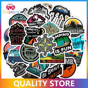 [Eleanor] 50 PCS Camping Landscape Stickers Outdoor Adventure Climbing Waterproof Sticker