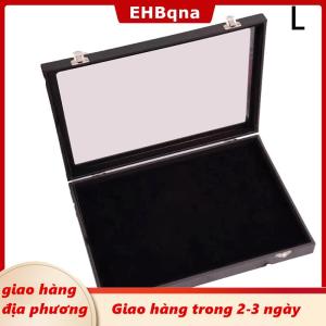 [COD] EHBqna 3PF Ship within 24 hours Trong suốt chống bụi pin hiển thị hộp cho huy chương Trang sức bộ sưu tập hiển thị Khung pin huy chương hiển thị trường hợp huy hiệu lưu trữ hộp