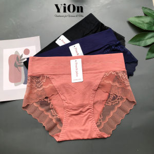 Quần lót ren phối cotton quyến rũ co dãn tốt mềm mại QR01- 8889 YiOn Underwear