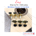 Bộ Khóa đàn Guitar Classic Alice vàng tai đen cao cấp có đủ 2 bên khóa kèm ốc vít Enzi. 