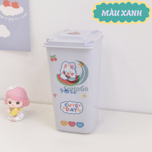 Hộp Đựng Mini Kiểu Thùng Rác Cute -Thùng Rác Mini Trang Trí Đa Năng