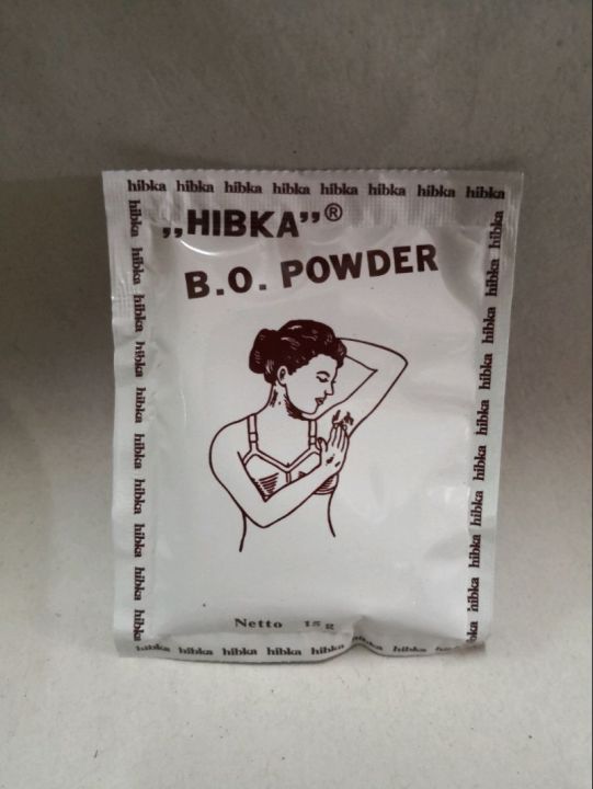 bedak hibka bo powder untuk bau ketiak keringat 1 sachet