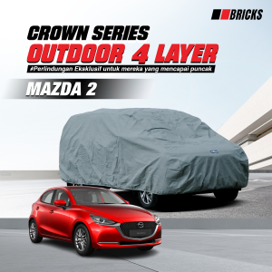 4 Layer Cover Mazda 2 Sarung Mobil Super Outdoor Anti UV & Waterproof  BRICKS