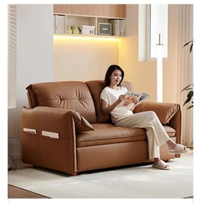 Scratch Proof Folding Sofa Bed Space Saving Pull Out Couch for Small Apartment Living Room 2 in 1 Convertible Single/Double Sleeper with Cat Claw Resistant Fabric + Free Shipping