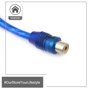 🎄【Special price】HITN อะแดปเตอร์สายเคเบิลอะแดปเตอร์สัญญาณเสียง1 RCA ตัวเมียถึง2ตัวผู้