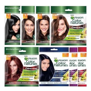 GARNIER Hair Color Naturals Ultra Color HAIR DYE COLOUR SACHET Pewarna Rambut 20g+20mL 30g+30ml (Stock Clearance)